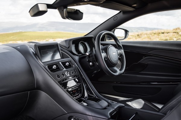 The DB11's interior features a myriad of high-quality materials