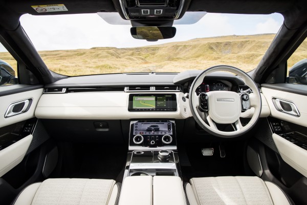 The Velar's interior has been finished to a high standard