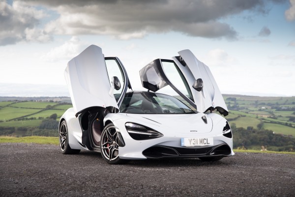 Gullwing doors mean the McLaren is an attraction wherever it stops