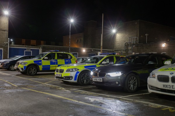 The unmarked police cars sits alongside its more obvious stablemates