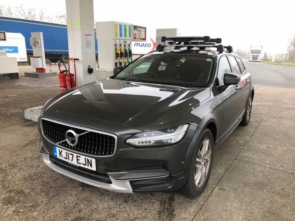 A ski rack made the Volvo extremely practical