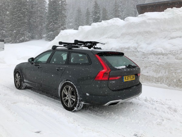 The V90's large boot helped swallow up all manner of kit