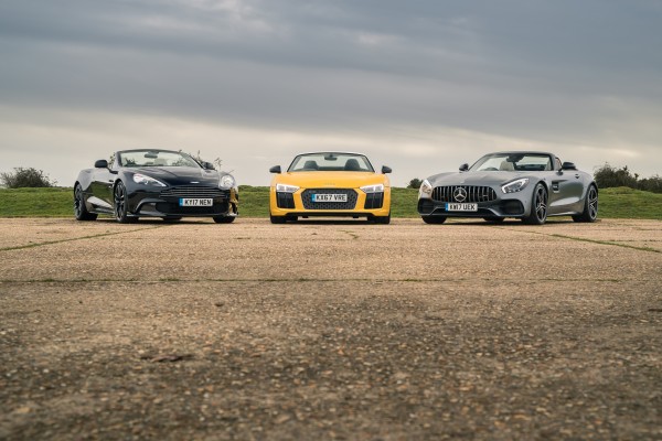 All three cars offer huge performance and dramatic looks 