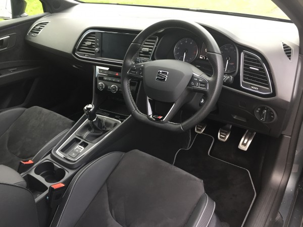 The Cupra's interior is well built