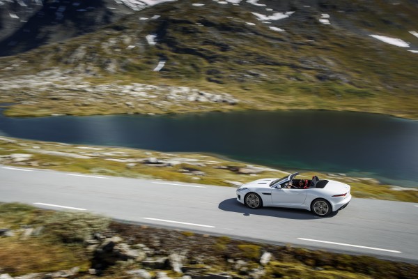 Winding roads are where the F-Type feels at home