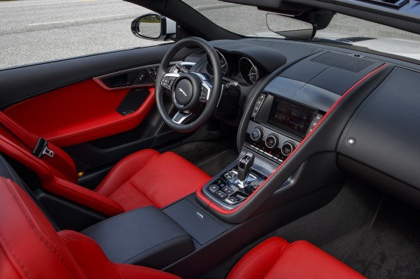 The F-Type's interior is comfortable and well laid-out