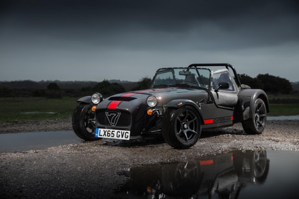 The 620S' nose cone differentiates it from the rest of the Caterham range