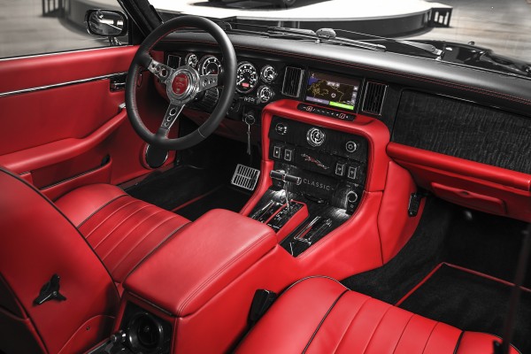 The XK's interior has been fully modified 